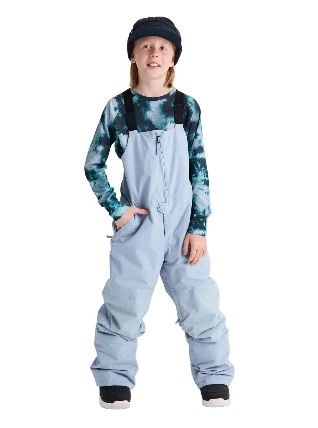 BURTON Kids Skylar 2L Bib Snow Pants Dusty Blue 2027 Youth Snow Pants Burton