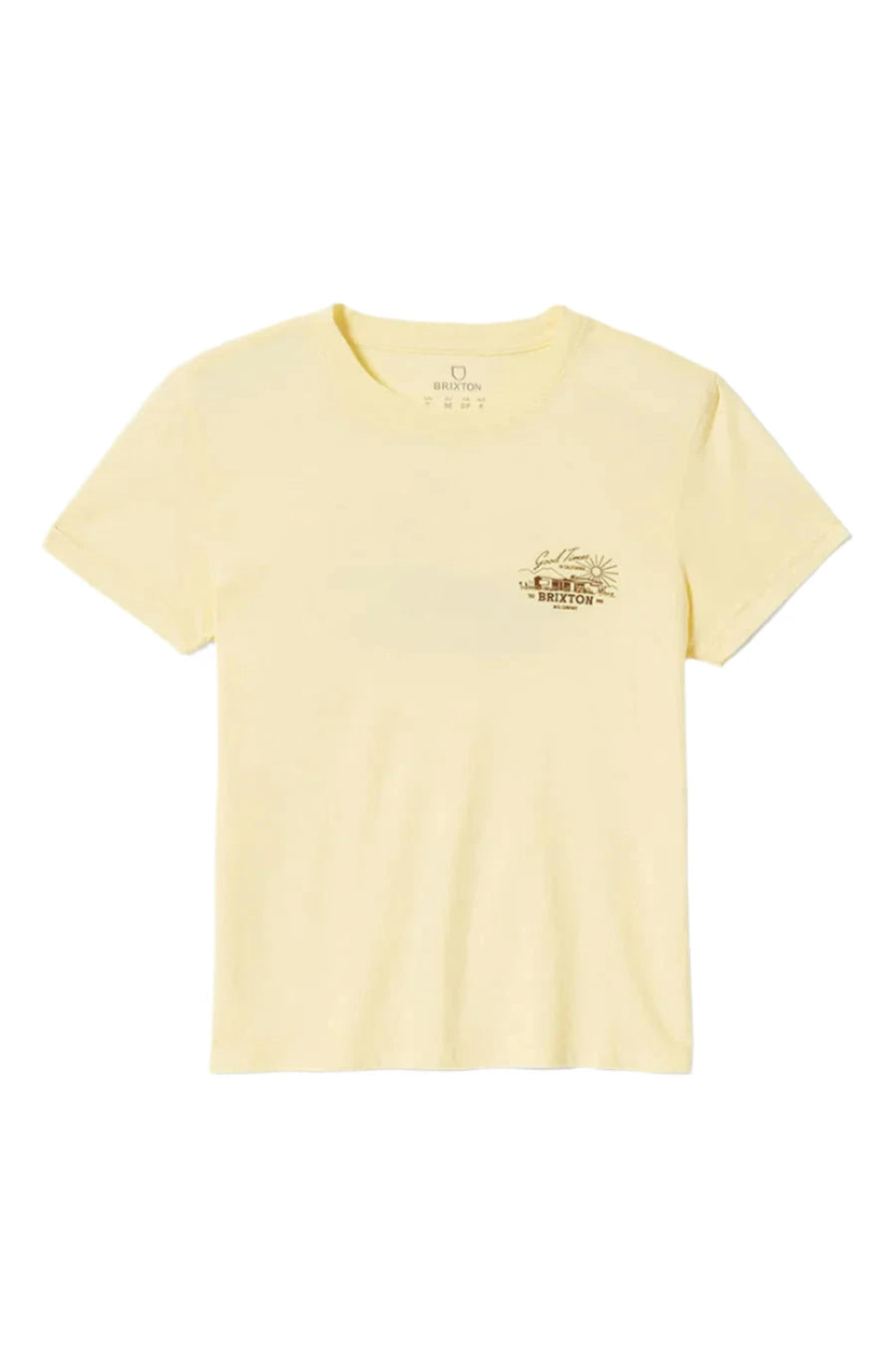BRIXTON Women's Good Times Fitted Crew T-Shirt Panna Cotta Women's T-Shirts Brixton