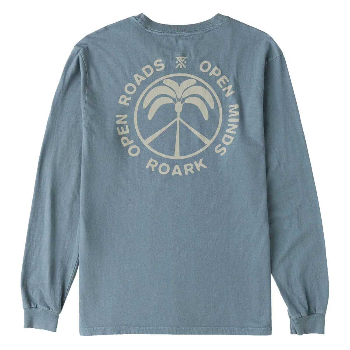 ROARK Peace Palm Long Sleeve T-Shirt Slate Men's Long Sleeve T-Shirts Roark Revival