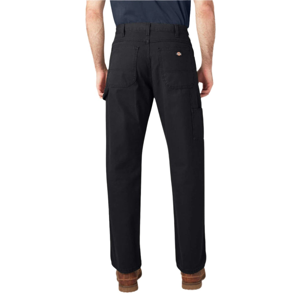 DICKIES Relaxed Fit Heavyweight Duck Carpenter Pants Rinsed Black Men's Pants Dickies