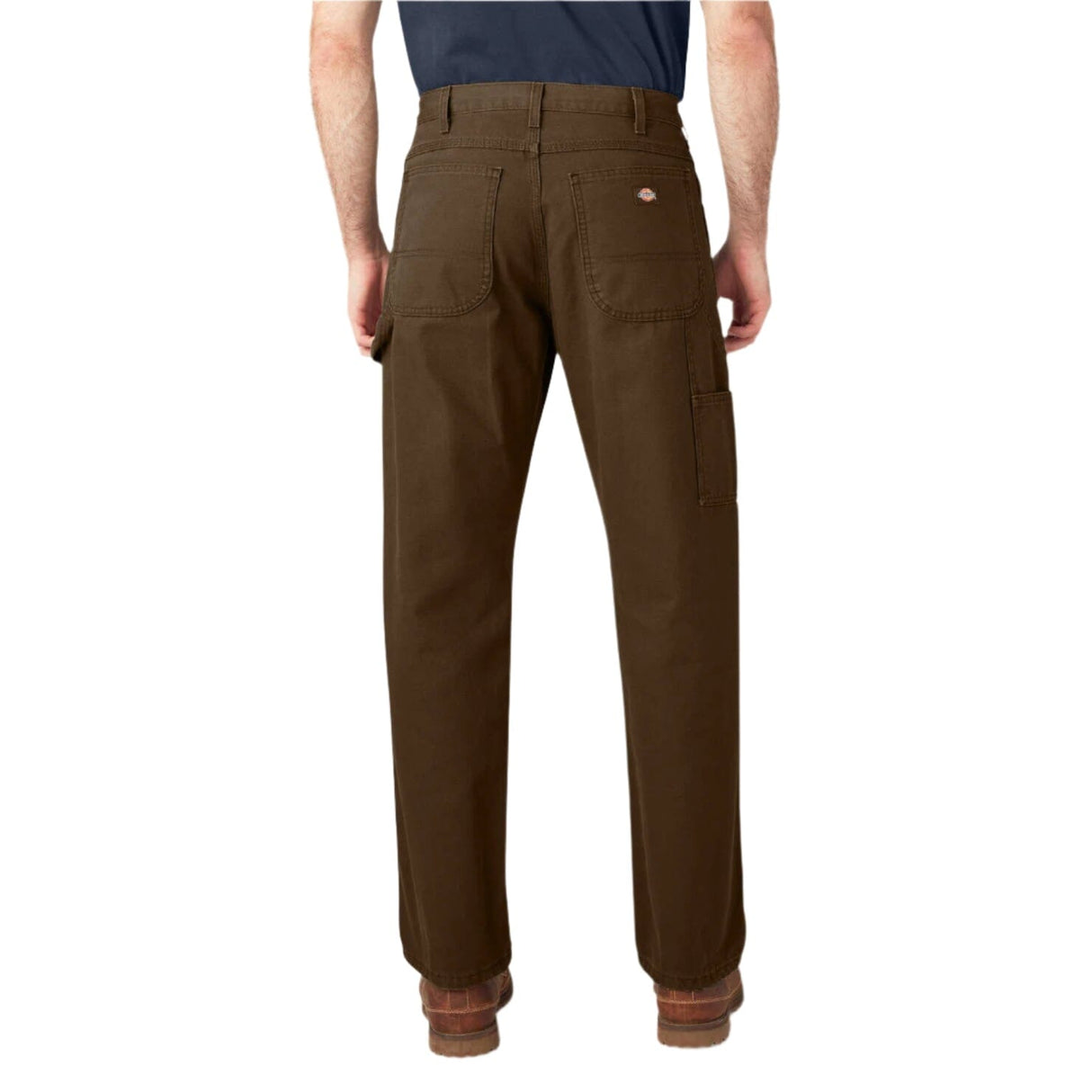 DICKIES Relaxed Fit Heavyweight Duck Carpenter Pants Rinsed Timber Brown Men's Pants Dickies