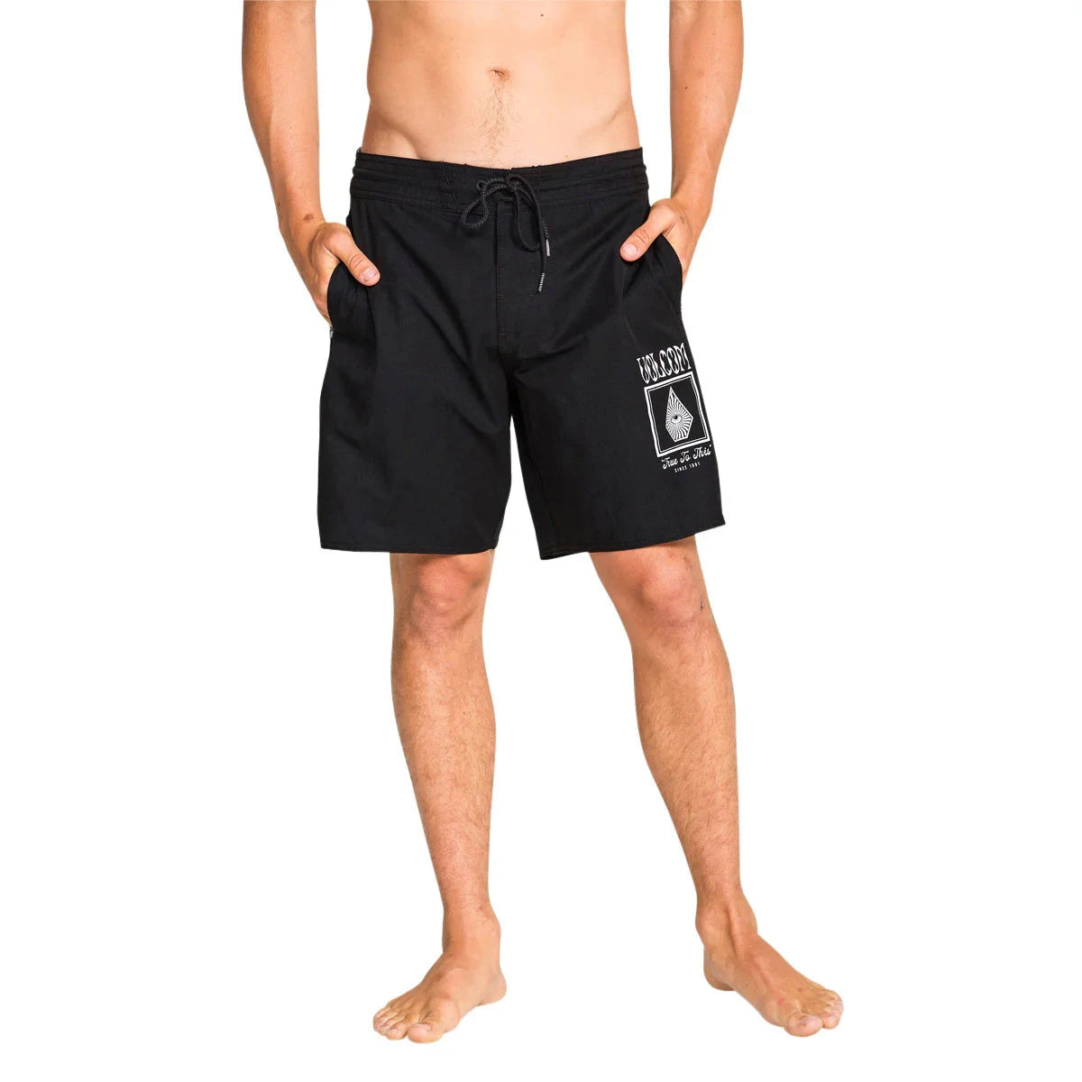 VOLCOM Yewster Loose Stoney Boardshort Black Men's Boardshorts Volcom