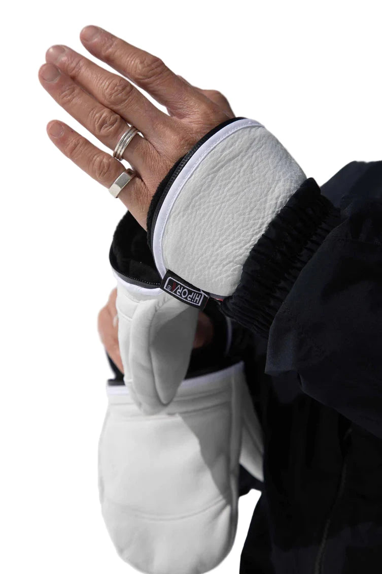 DEATHGRIP Zombie Mitt Ivory Men's Snow Mitts Deathgrip Glove Co