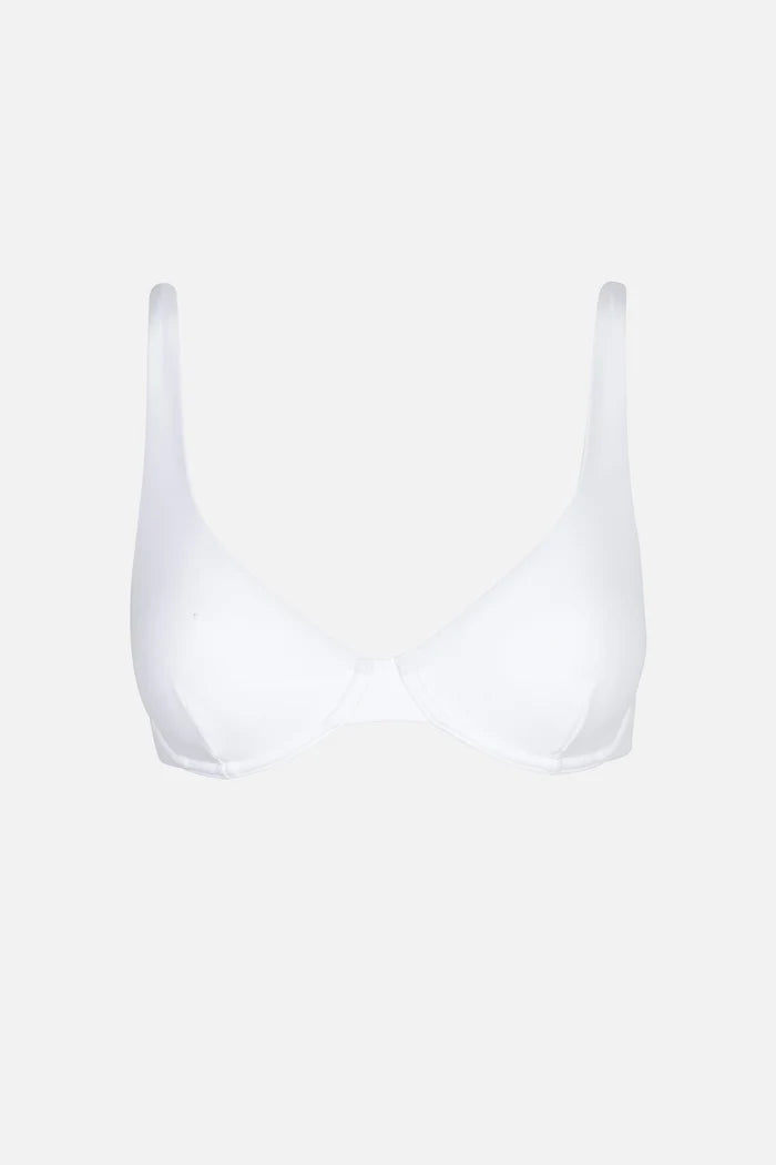 RHYTHM Women's Classic Underwire Bikini Top White Women's Bikini Tops Rhythm