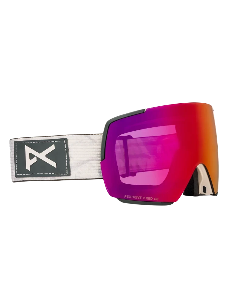 ANON M5 Low Bridge Sediment - Perceive Sunny Red + Perceive Cloudy Burst + MFI Face Mask Snow Goggle Snow Goggles Anon