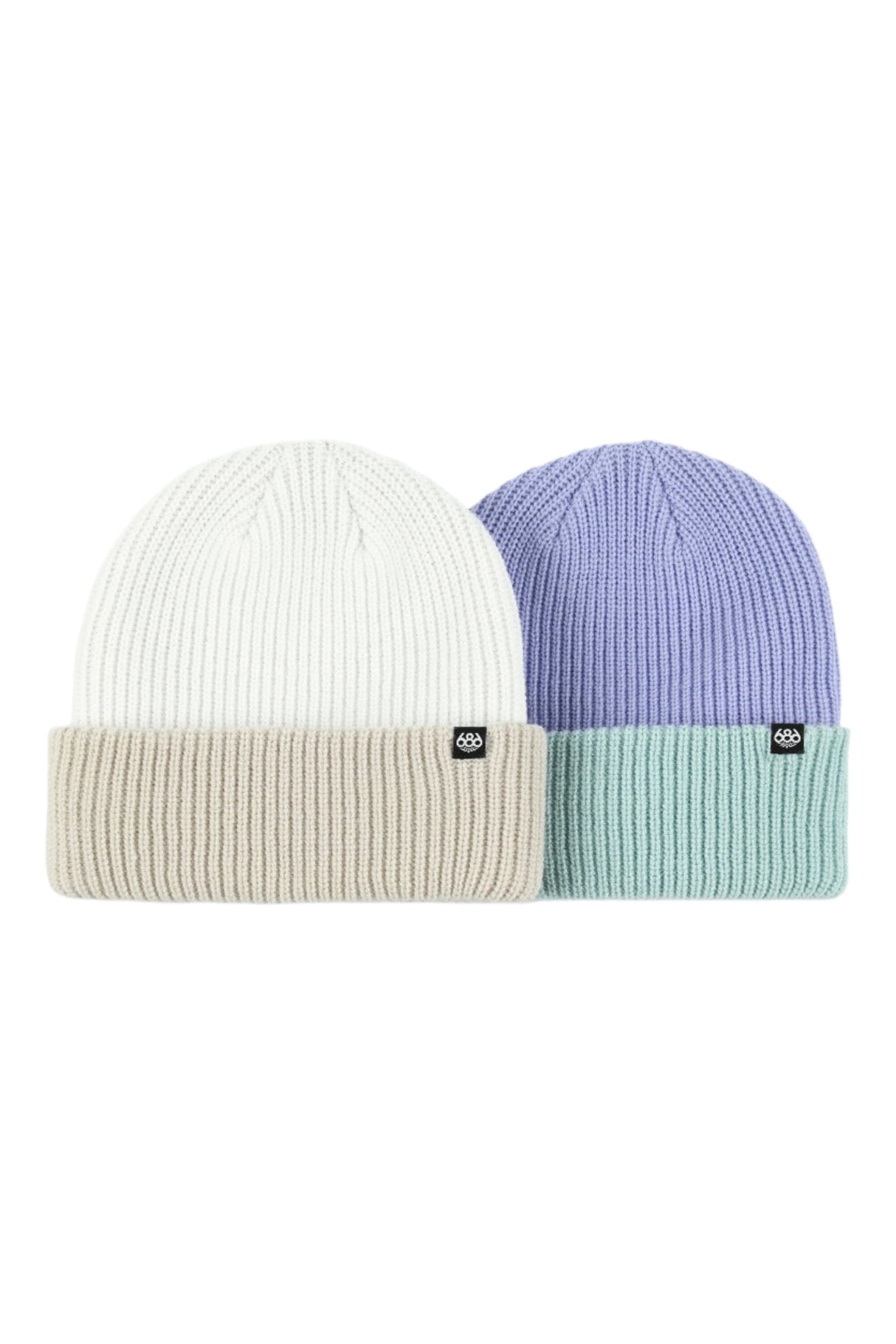686 Youth Two Tone Beanie 2 Pack Primary Boy's Beanies 686