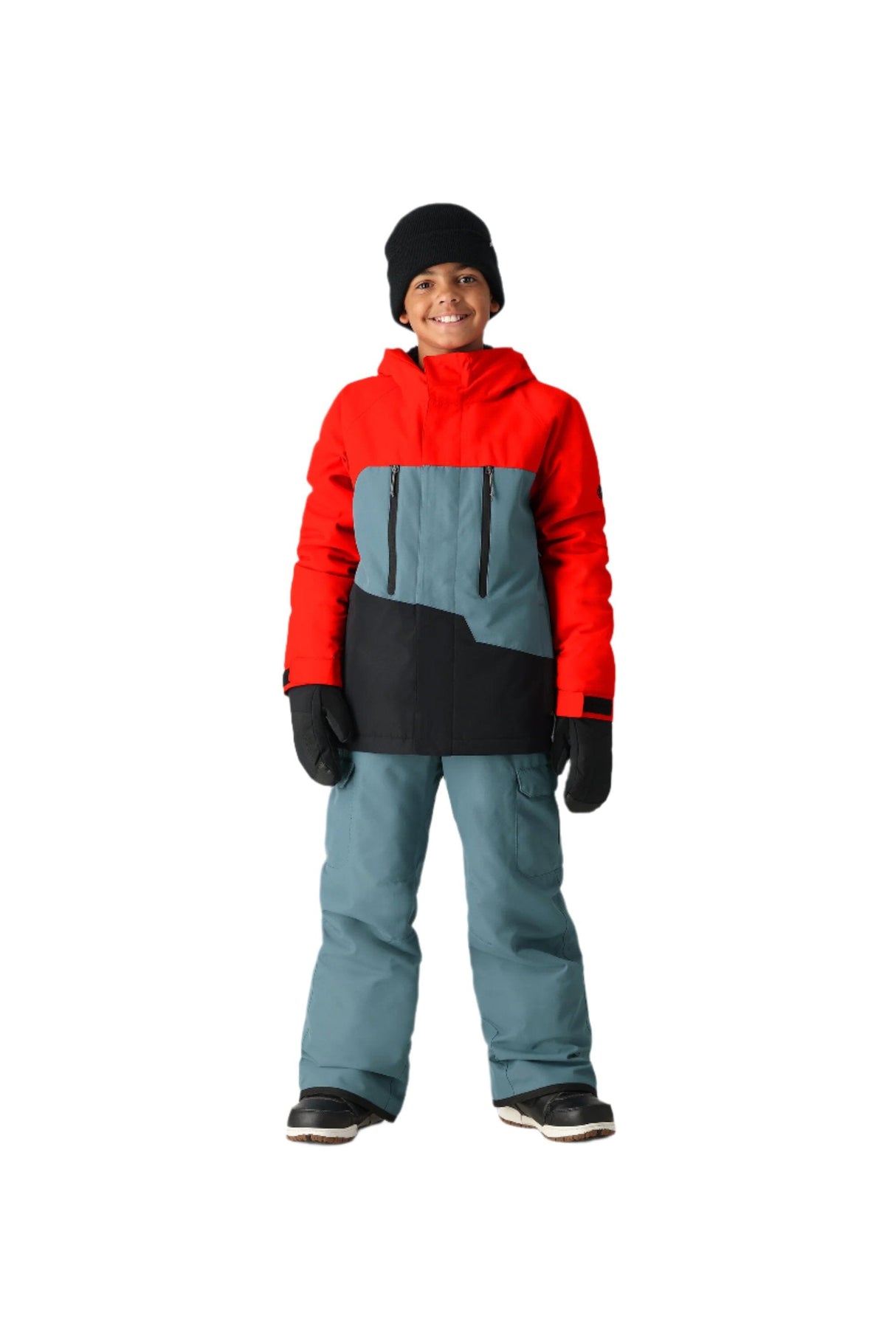 686 Youth Geo Insulated Snowboard Jacket Solar Colorblock 2025 Youth Snow Jackets 686