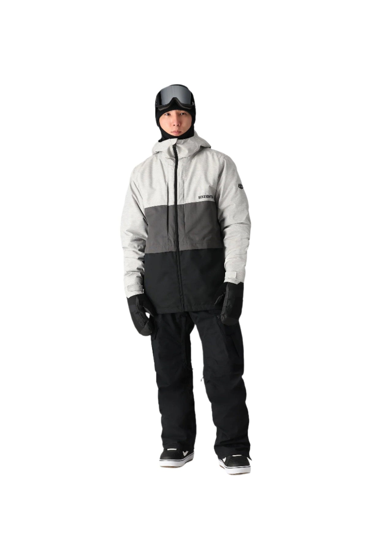 686 Smarty 3-In-1 Cargo-Short Snowboard Pants Black 2025 Men's Snow Pants 686