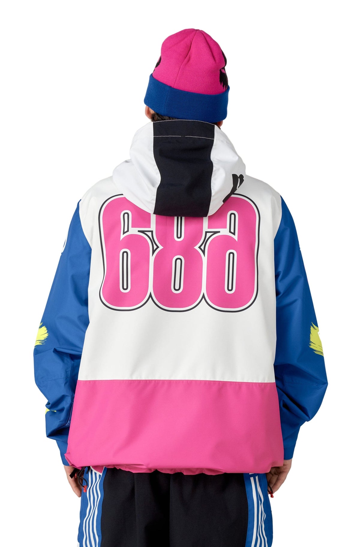 686 Fox Racing Shell Anorak Snow Jacket Fox White Colorblock 2026 Men's Snow Jackets 686