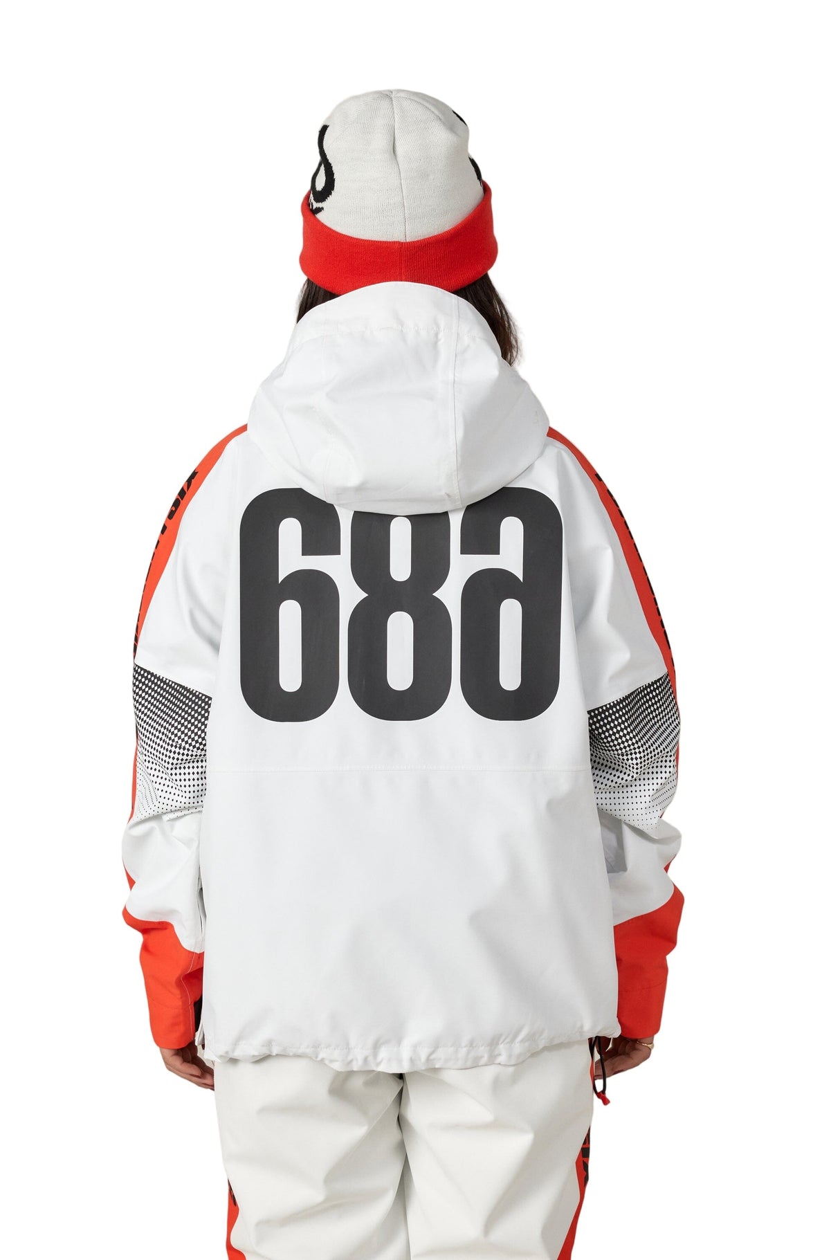686 Women's Fox Racing Shell Anorak Snow Jacket Fox Flare Colorblock 2026 Women's Snow Jackets 686