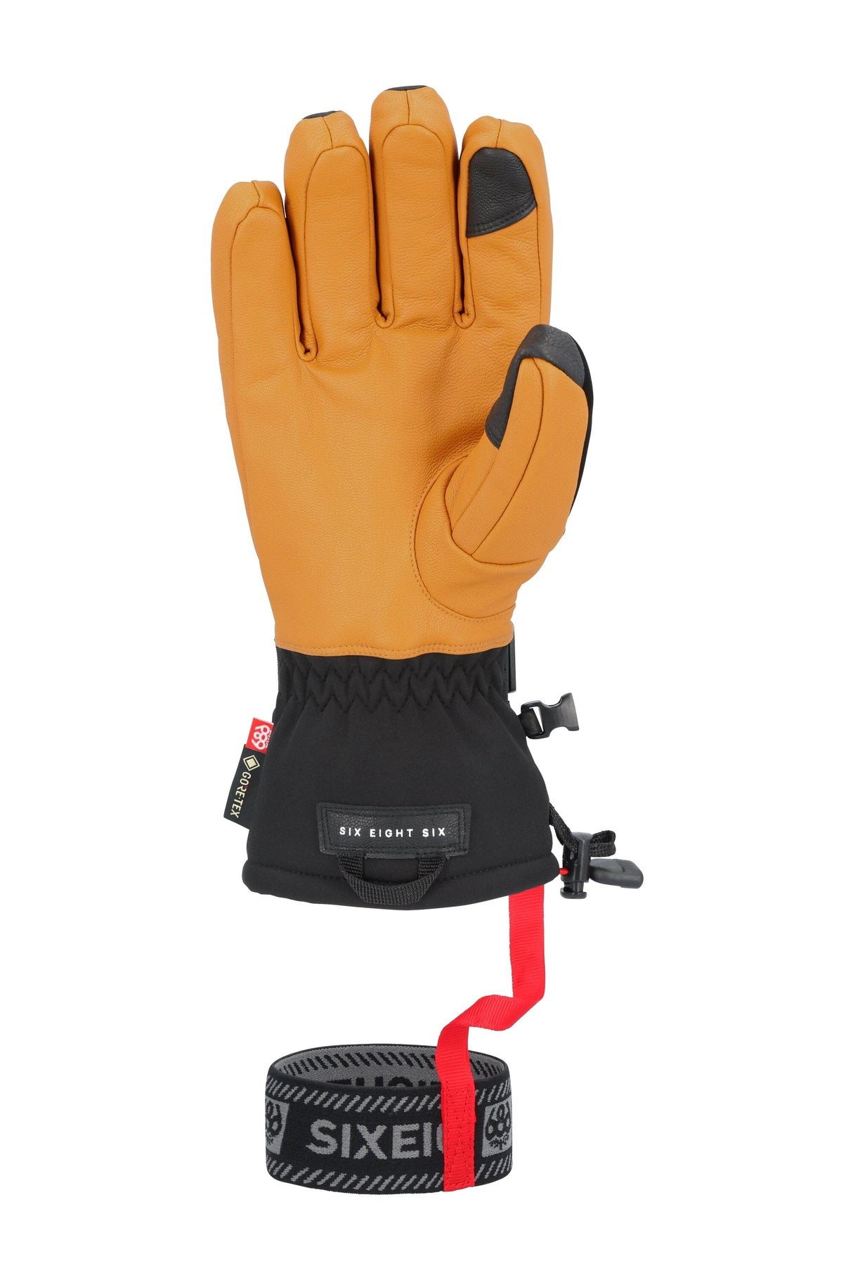 686 GORE-TEX Leather Linear Glove Natural Men's Snow Gloves 686