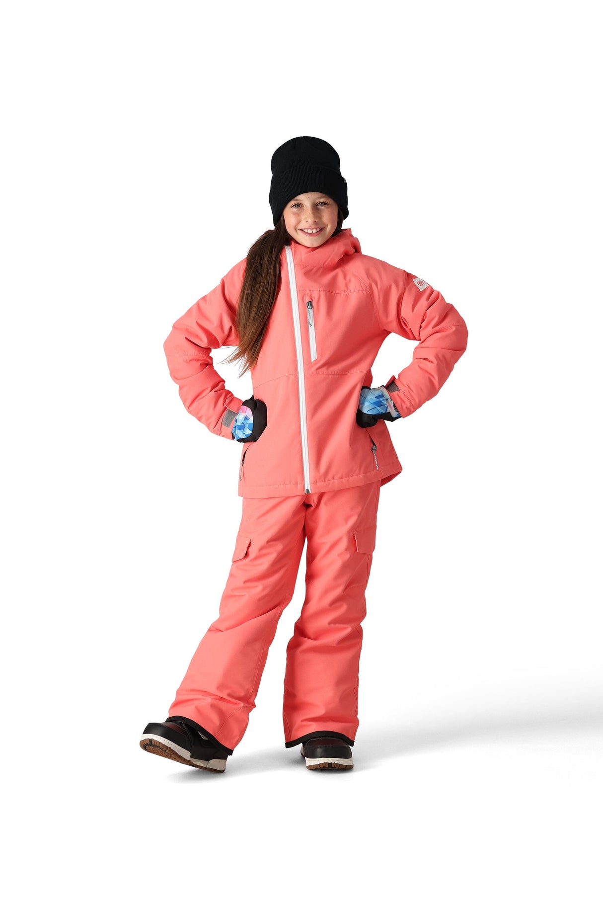 686 Girl's Hydra Insulated Snowboard Jacket Tulip 2025 Youth Snow Jackets 686