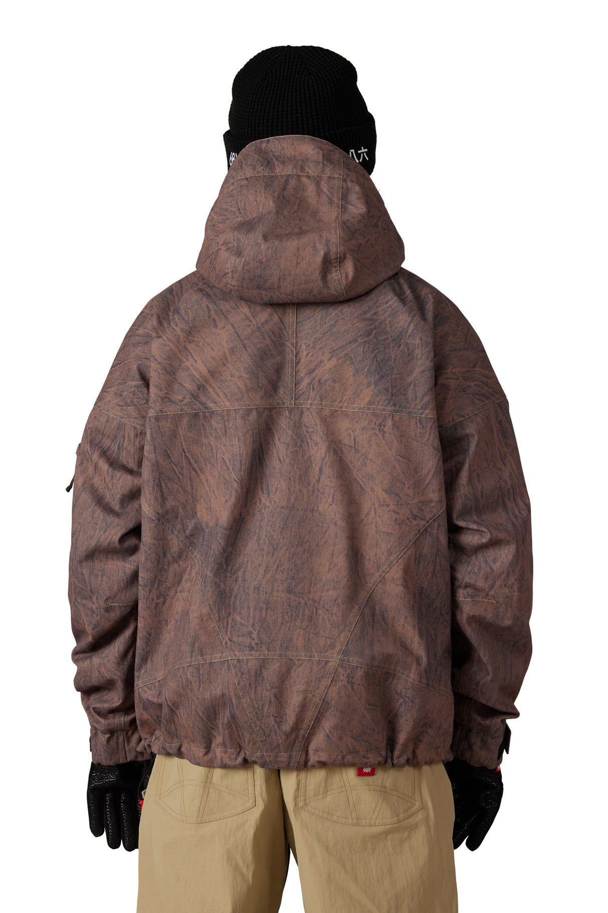 686 Dojo Shell Snow Jacket Brown Crinkle Wash 2027 Men's Snow Jackets 686