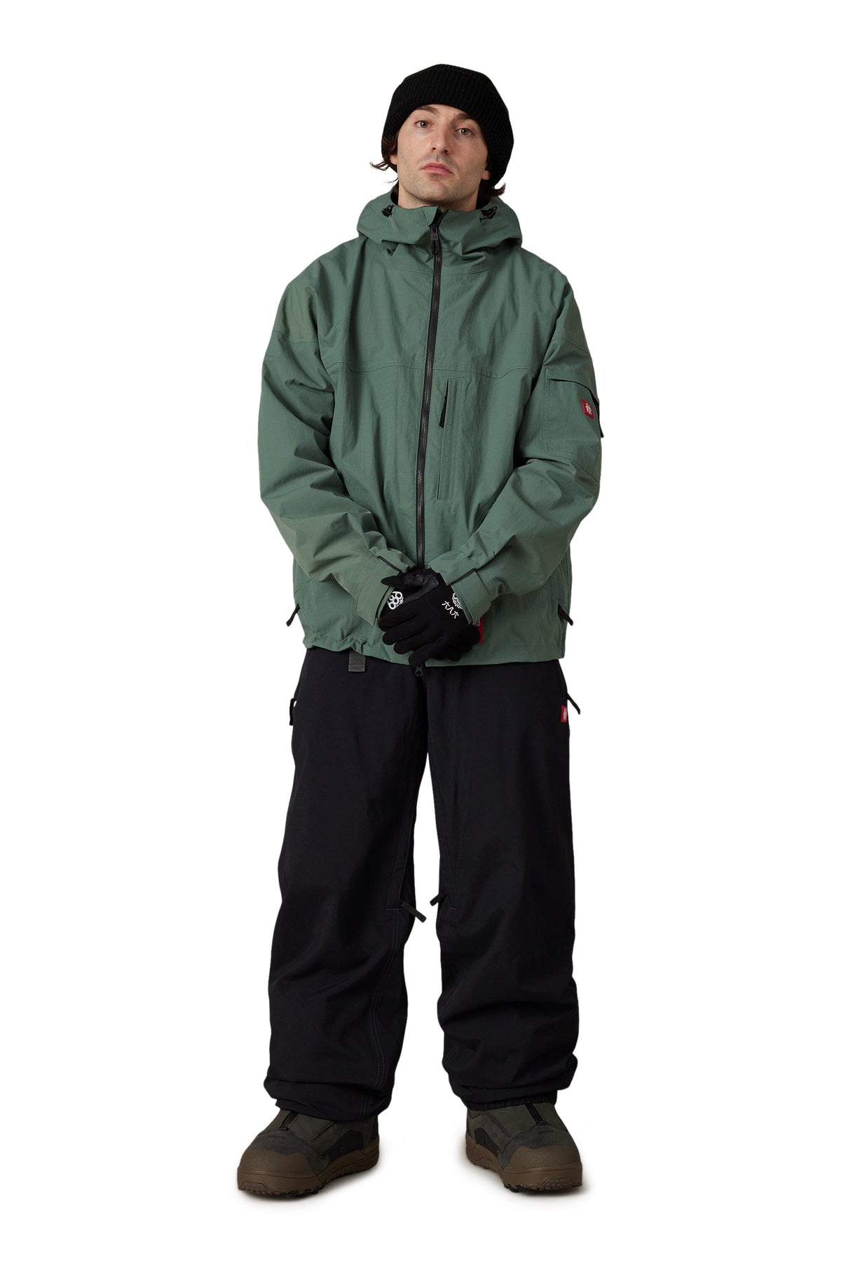 686 Dojo Shell Snow Jacket Faded Green Crinkle 2027 Men's Snow Jackets 686