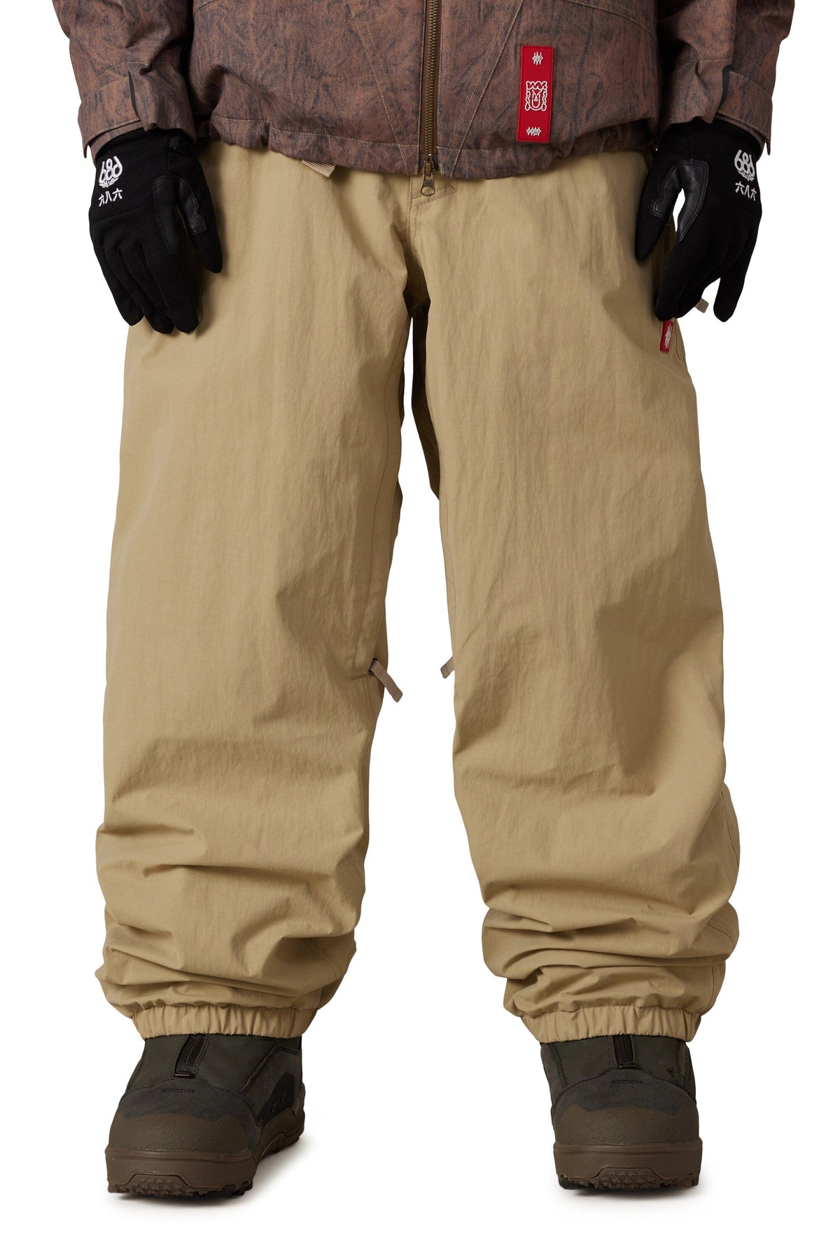 686 Dojo Shell Snow Pants Khaki Crinkle 2027 Men's Snow Pants 686