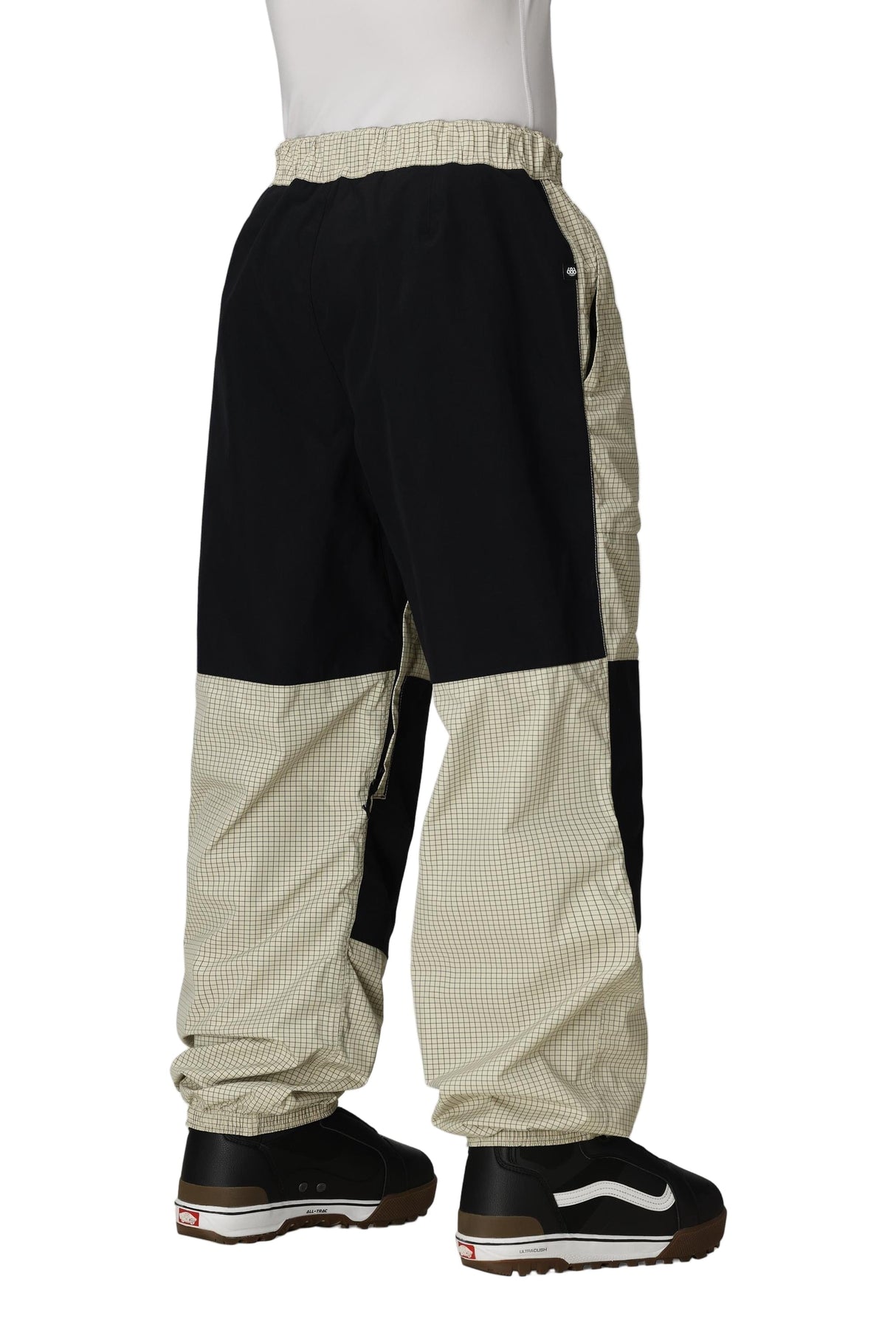 686 Ghost 2.5L Snowboard Pants Limestone Grid 2026 Men's Snow Pants 686