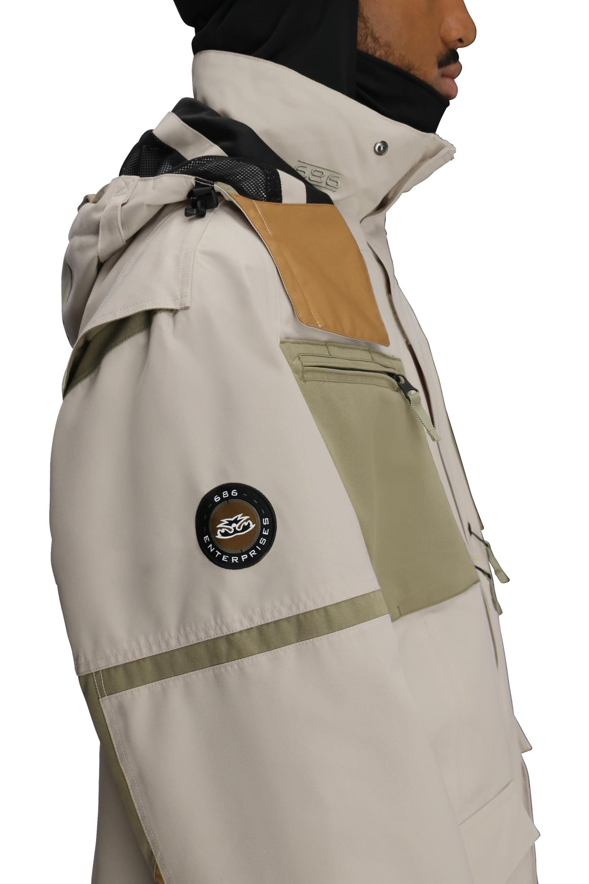 686 2001 Transfer Snowboard Jacket Limestone Colorblock 2026 Men's Snow Jackets 686