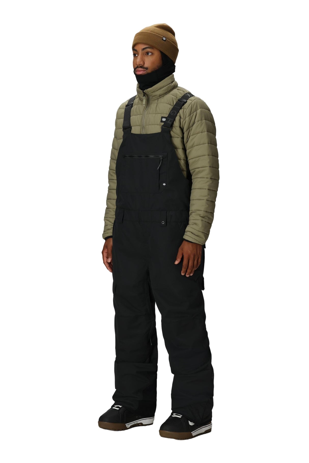 686 Hot Lap Insulated Snowboard Bib Pants Black 2026 Men's Snow Bib Pants 686