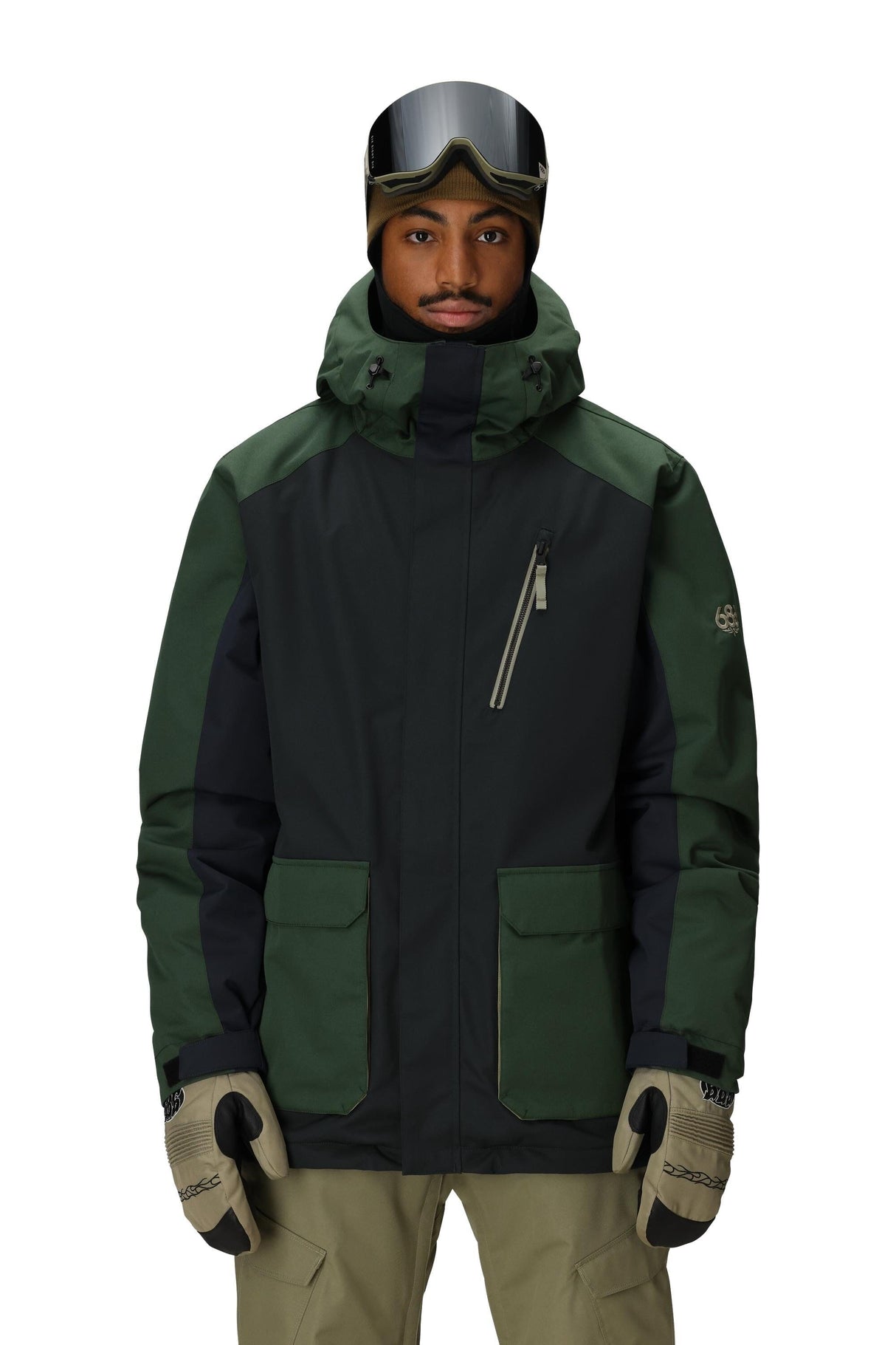 686 Nightline Insulated Snow Jacket Navy Colorblock 2026 Men's Snow Jackets 686