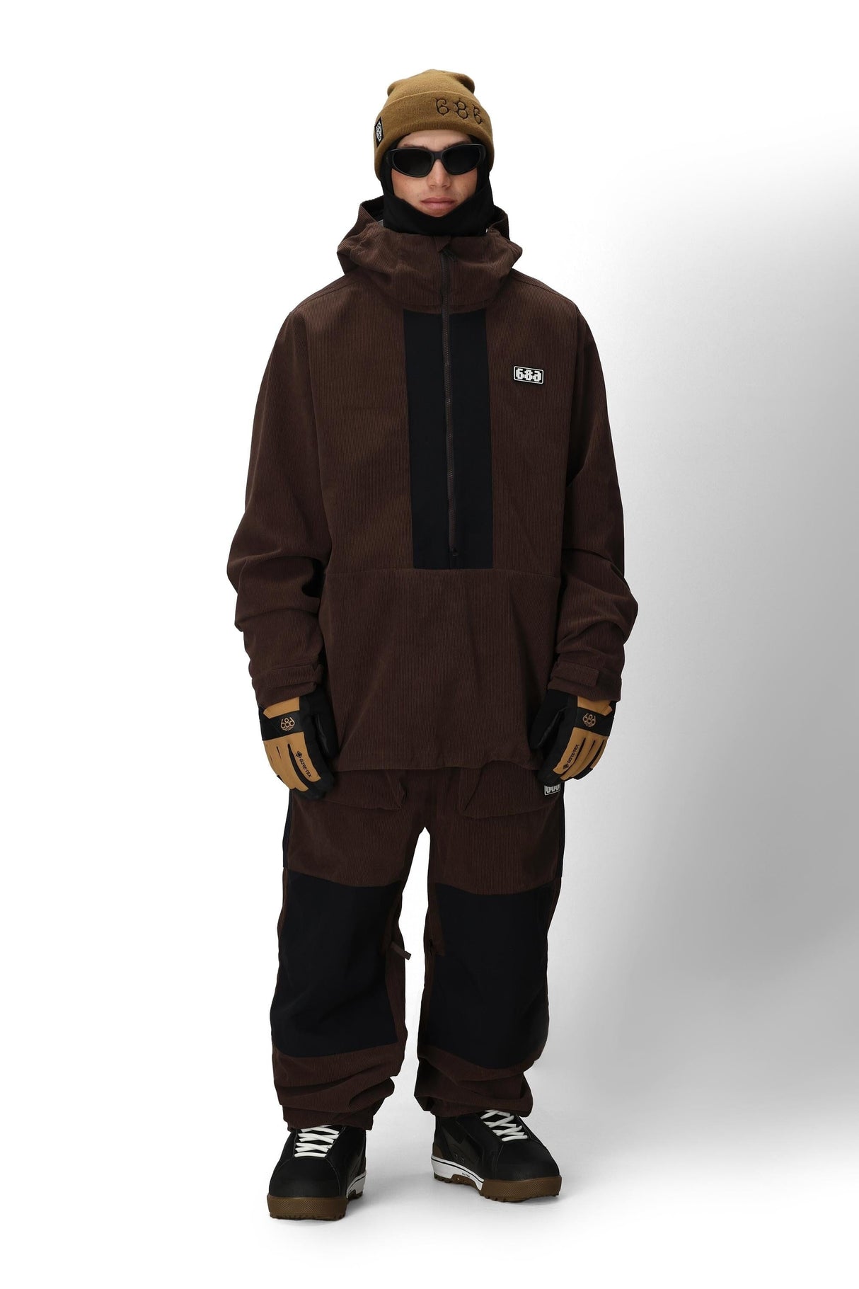 686 Ghost 2.5L Anorak Snow Jacket Coffee Corduroy 2026 Men's Snow Jackets 686