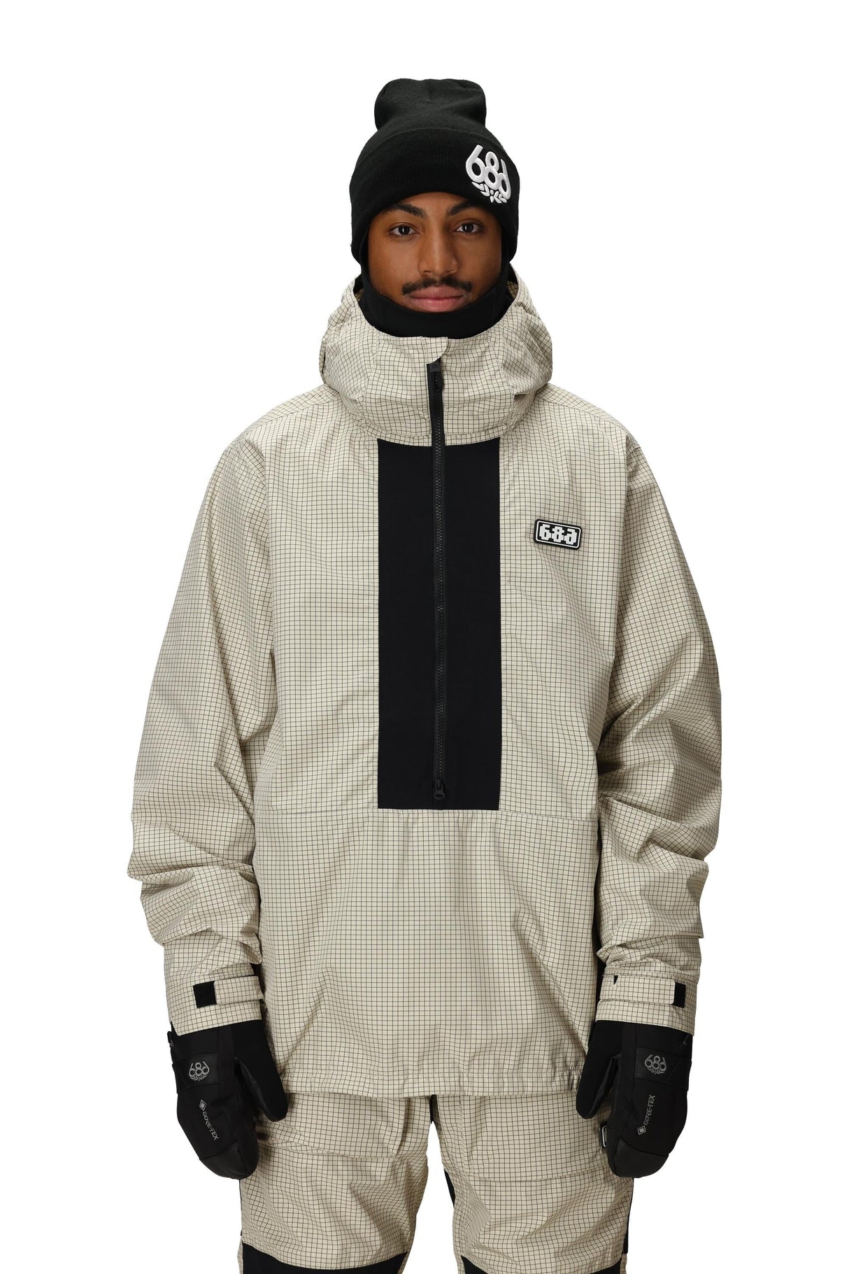 686 Ghost 2.5L Anorak Snowboard Jacket Limestone Ripstop 2026 Men's Snow Jackets 686