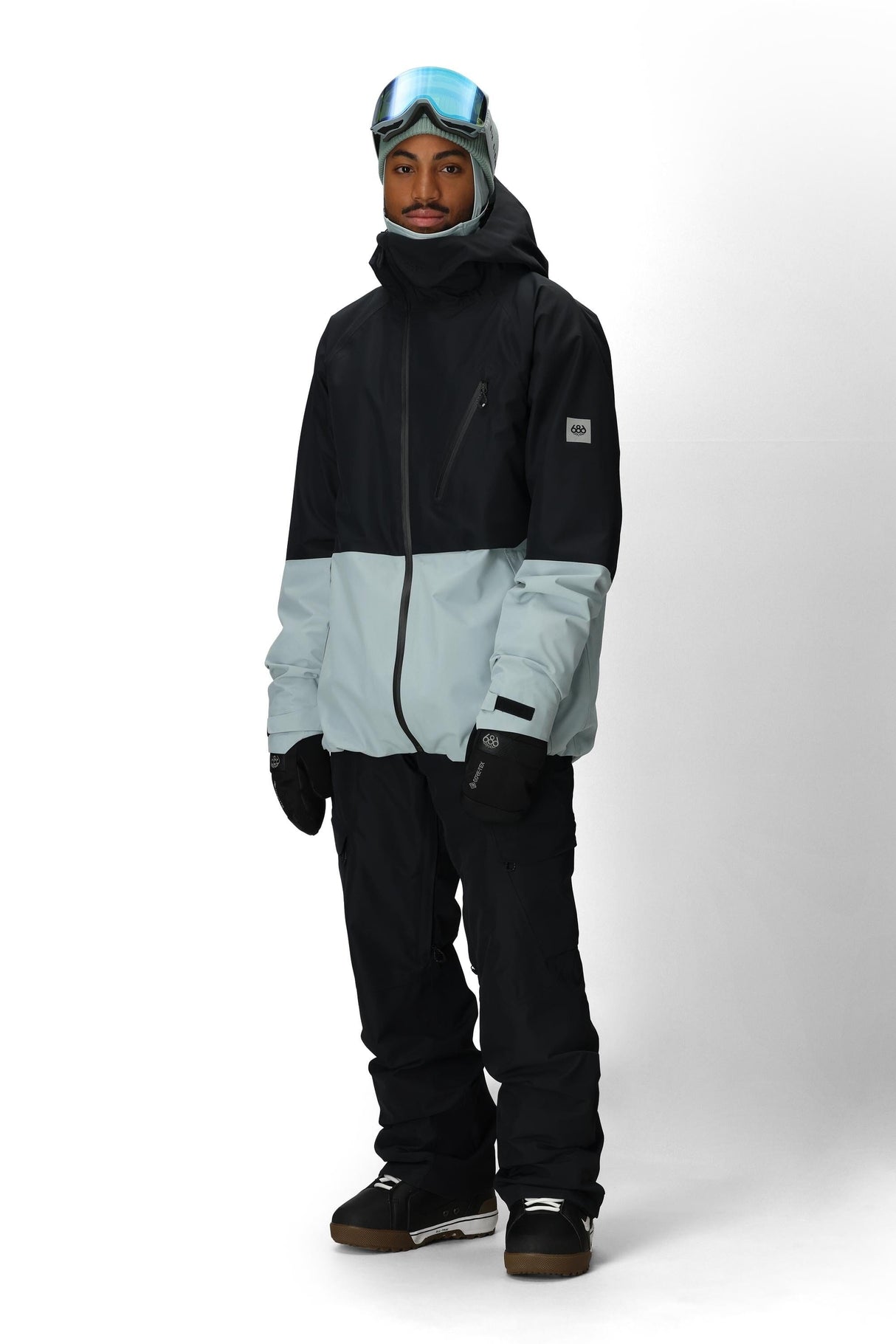 686 Hydra Thermagraph Snow Jacket Dusty Marine Colorblock 2026 Men's Snow Jackets 686