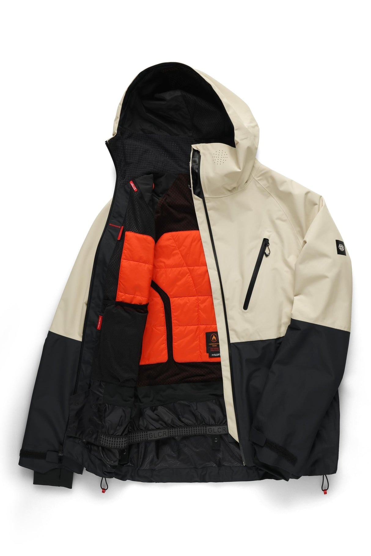686 Hydra Thermagraph Snow Jacket Limestone Colorblock 2026 Men's Snow Jackets 686