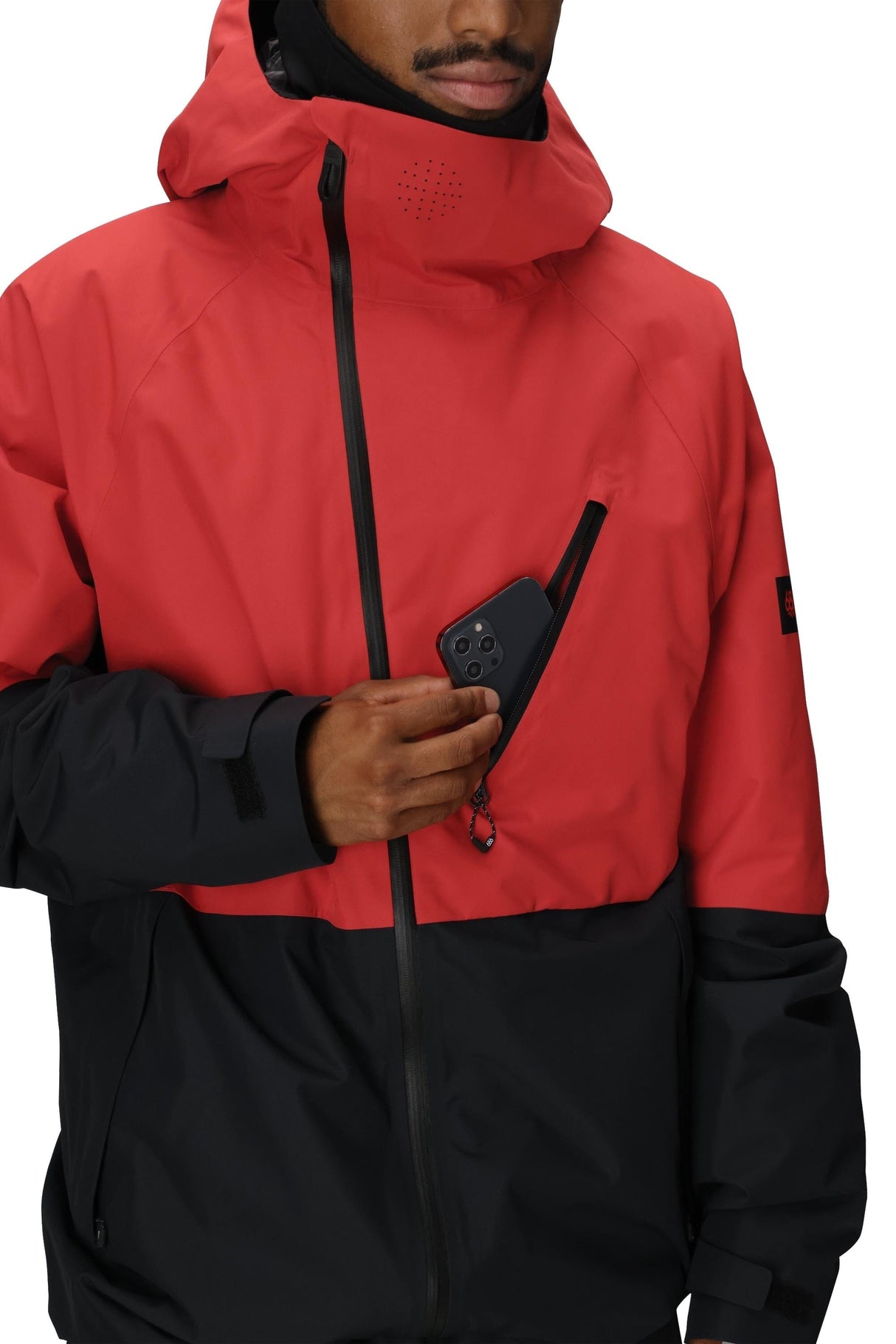 686 Hydra Thermagraph Snowboard Jacket True Red Colorblock 2026 Men's Snow Jackets 686