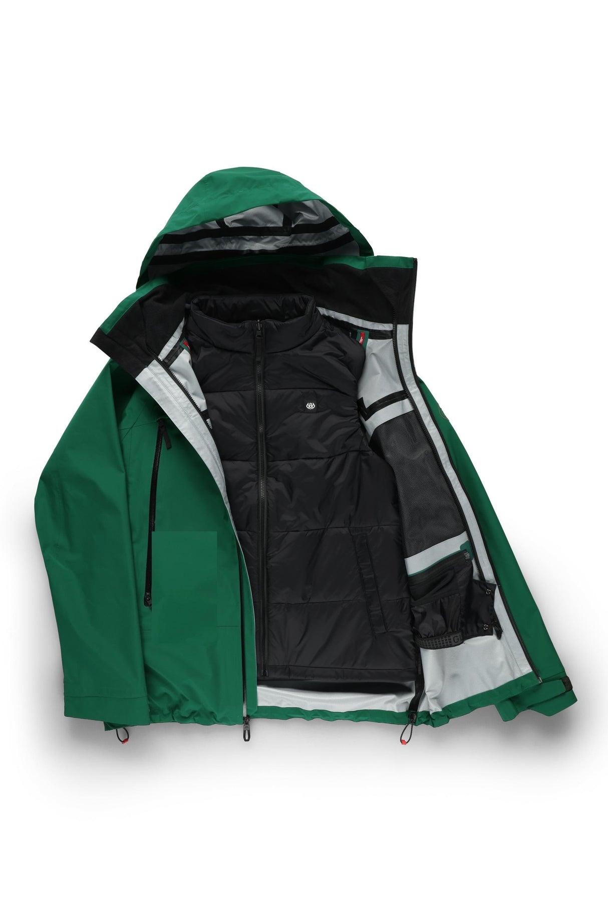 686 Smarty 3-In-1 Rodeo 3L Snow Jacket Emerald Green 2026 Men's Snow Jackets 686