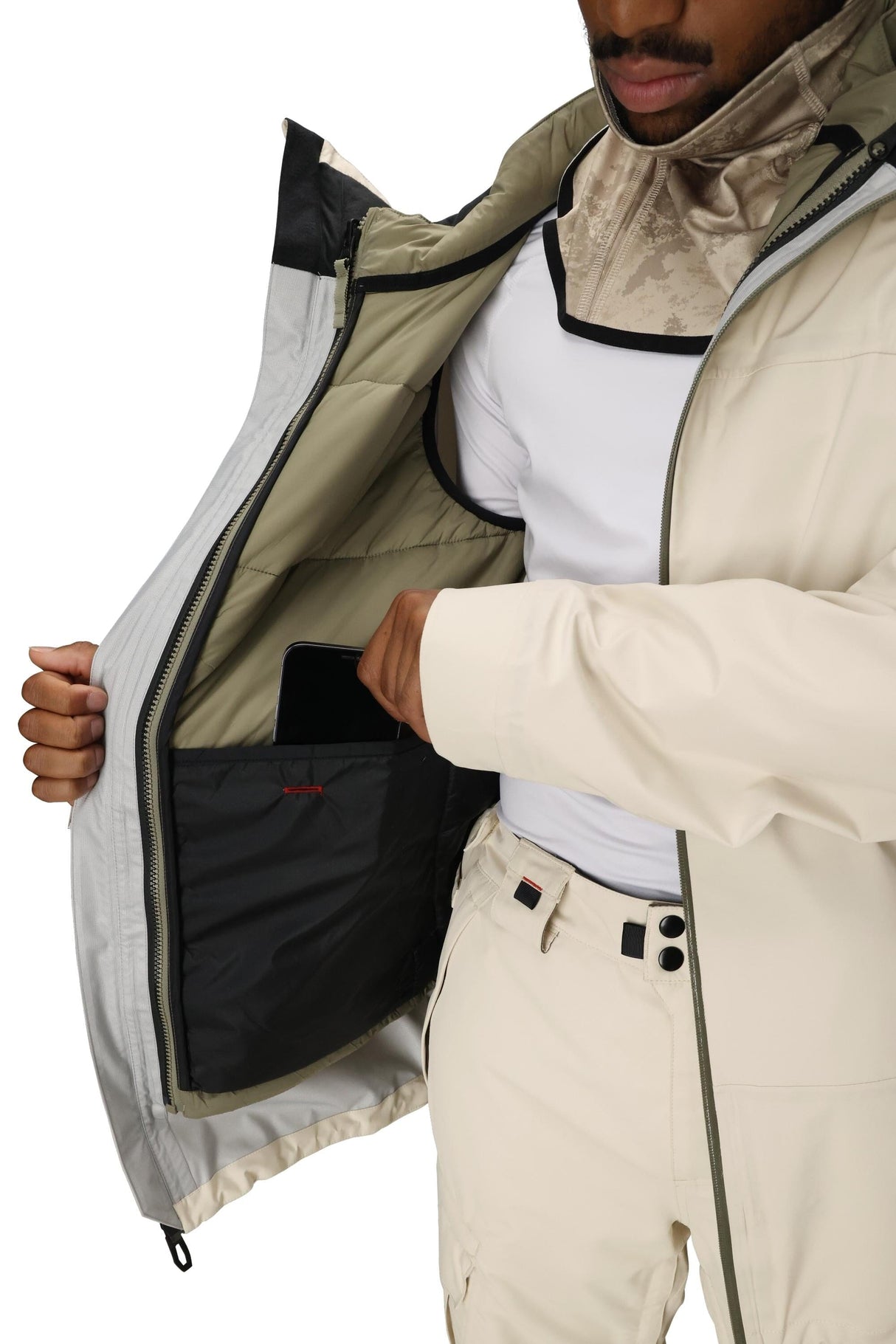 686 Smarty 3-In-1 Rodeo 3L Snowboard Jacket Limestone 2026 Men's Snow Jackets 686