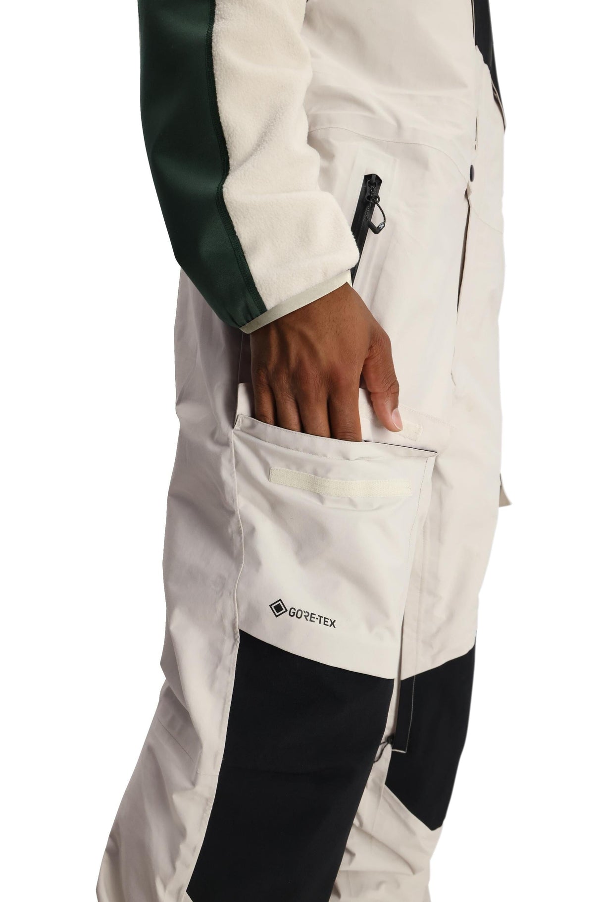 686 GORE-TEX Dispatch Shell Bib Snow Pants Limestone Colorblock 2026 Men's Snow Bib Pants 686