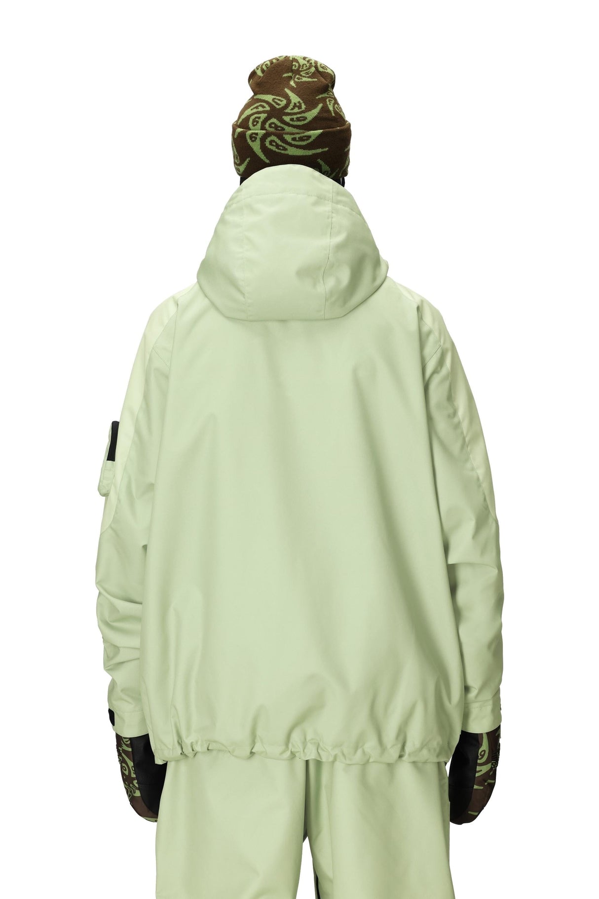 686 HUF Double H Shell Snowboard Jacket HUF Green Colorblock 2026 Men's Snow Jackets 686
