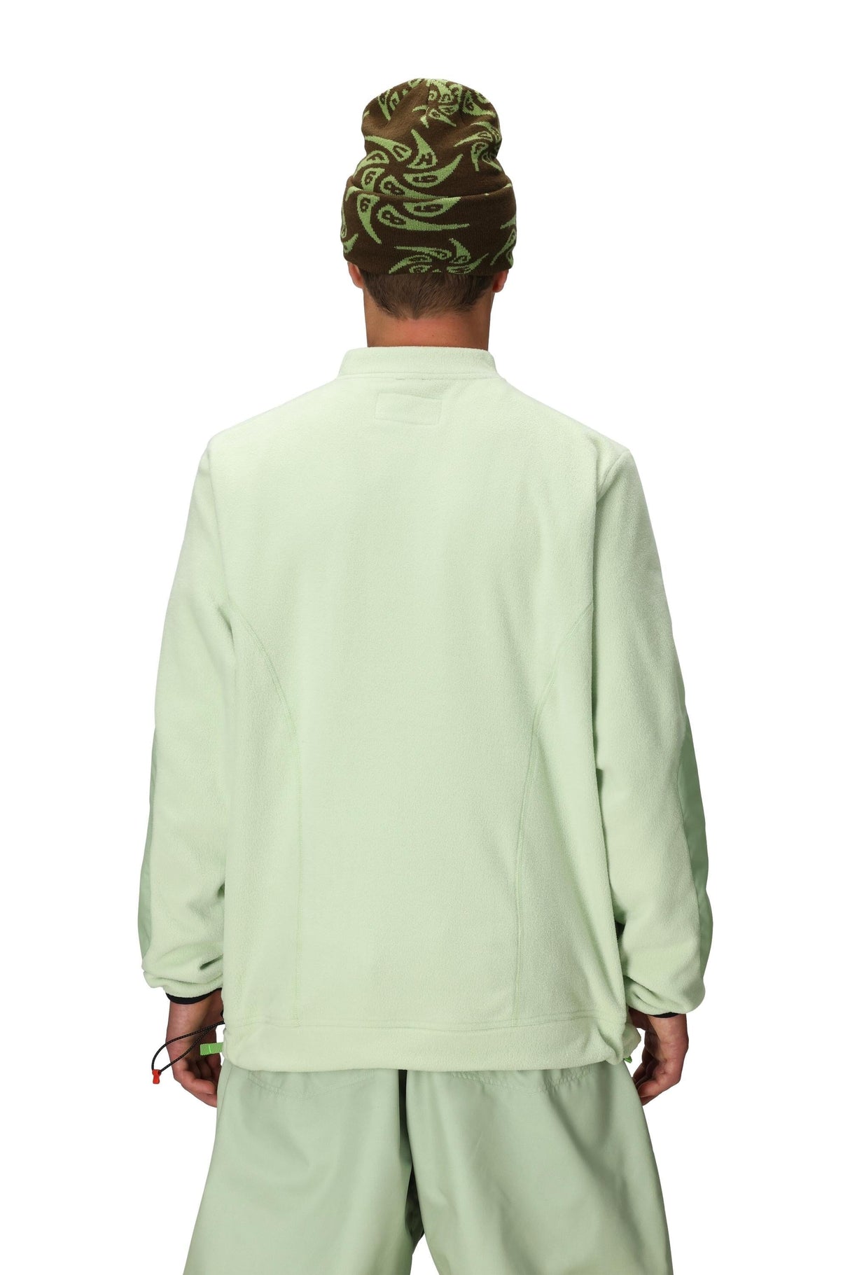 686 HUF Fleece Crewneck HUF Green Colorblock Men's Base Layers 686