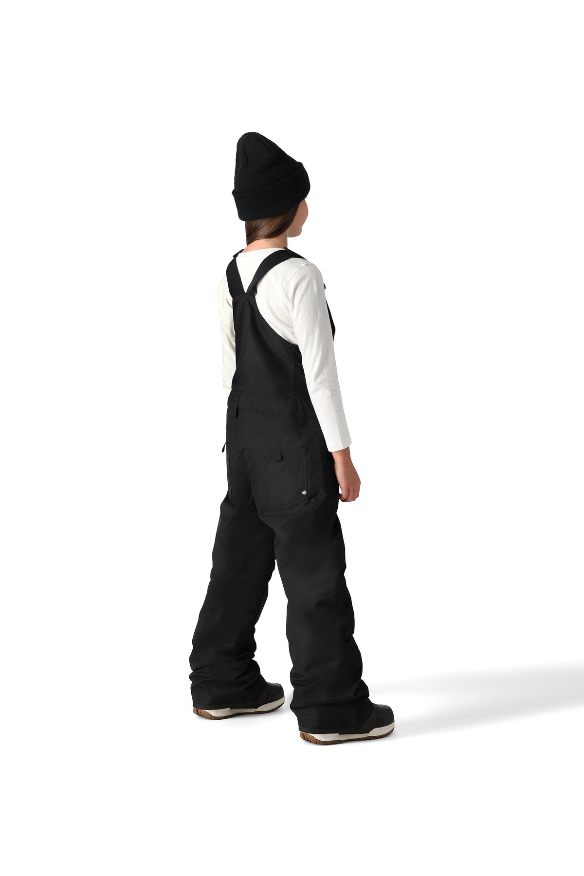 686 Girl's Sierra Insulated Bib Snowboard Bib Pants Black 2027