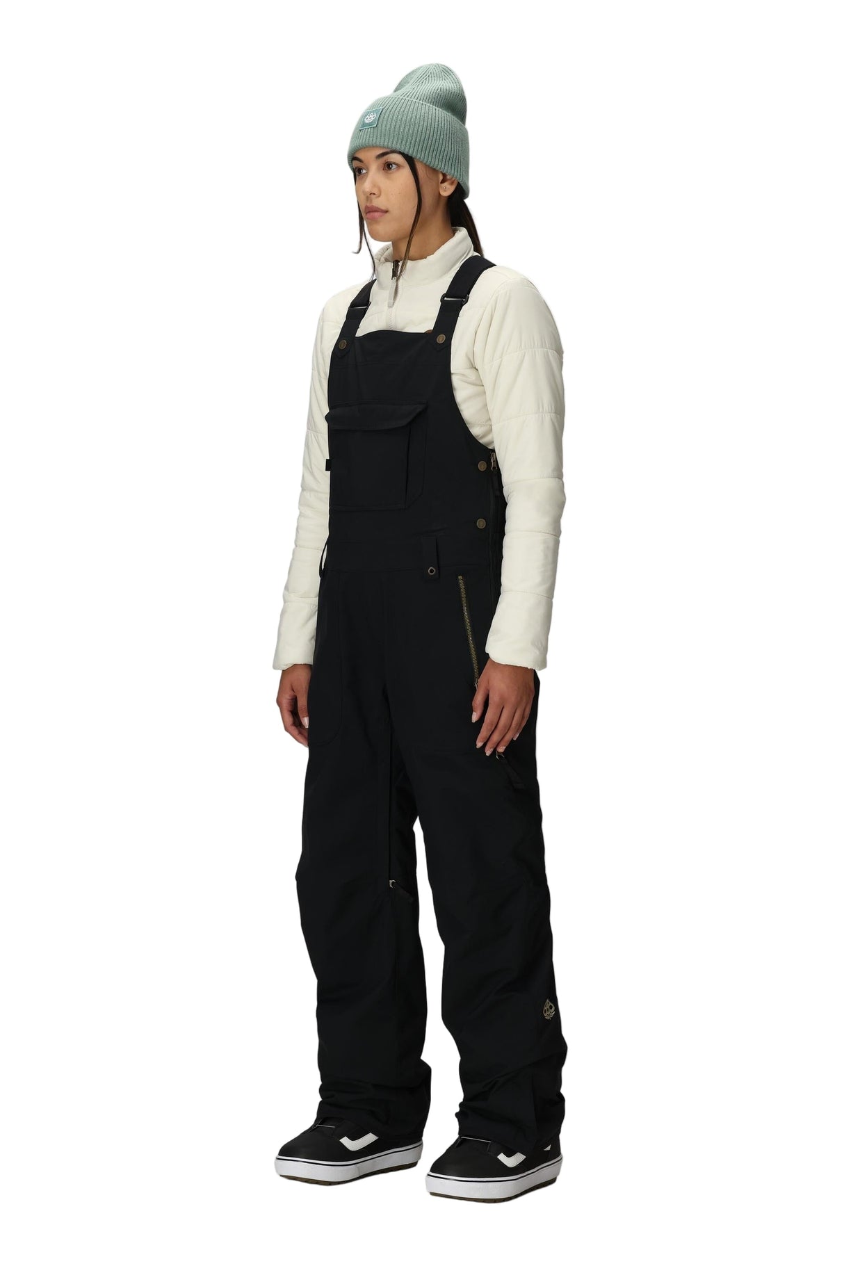 686 Women's Black Magic Insulated Bib Snow Pants Black 2026 Women's Snow Bib Pants 686