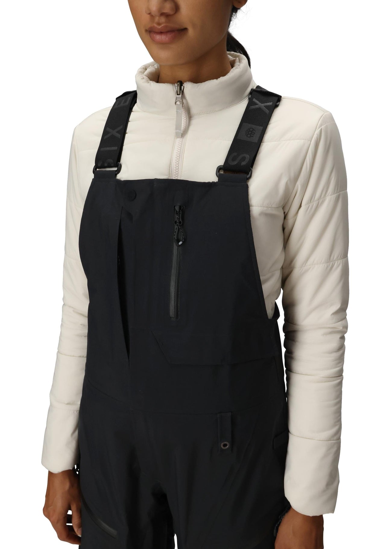 686 Women's GORE-TEX Dispatch Shell Bib Snow Pants Black 2026 Women's Snow Bib Pants 686