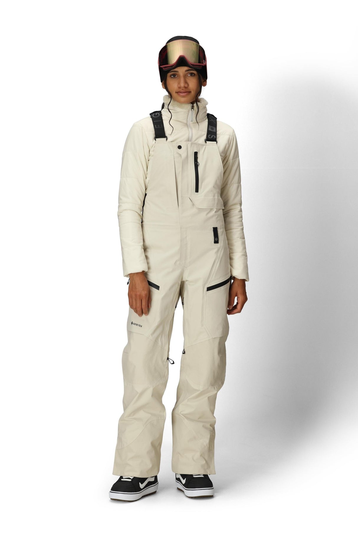 686 Women's GORE-TEX Dispatch Shell Bib Snow Pants Limestone 2026 Women's Snow Bib Pants 686