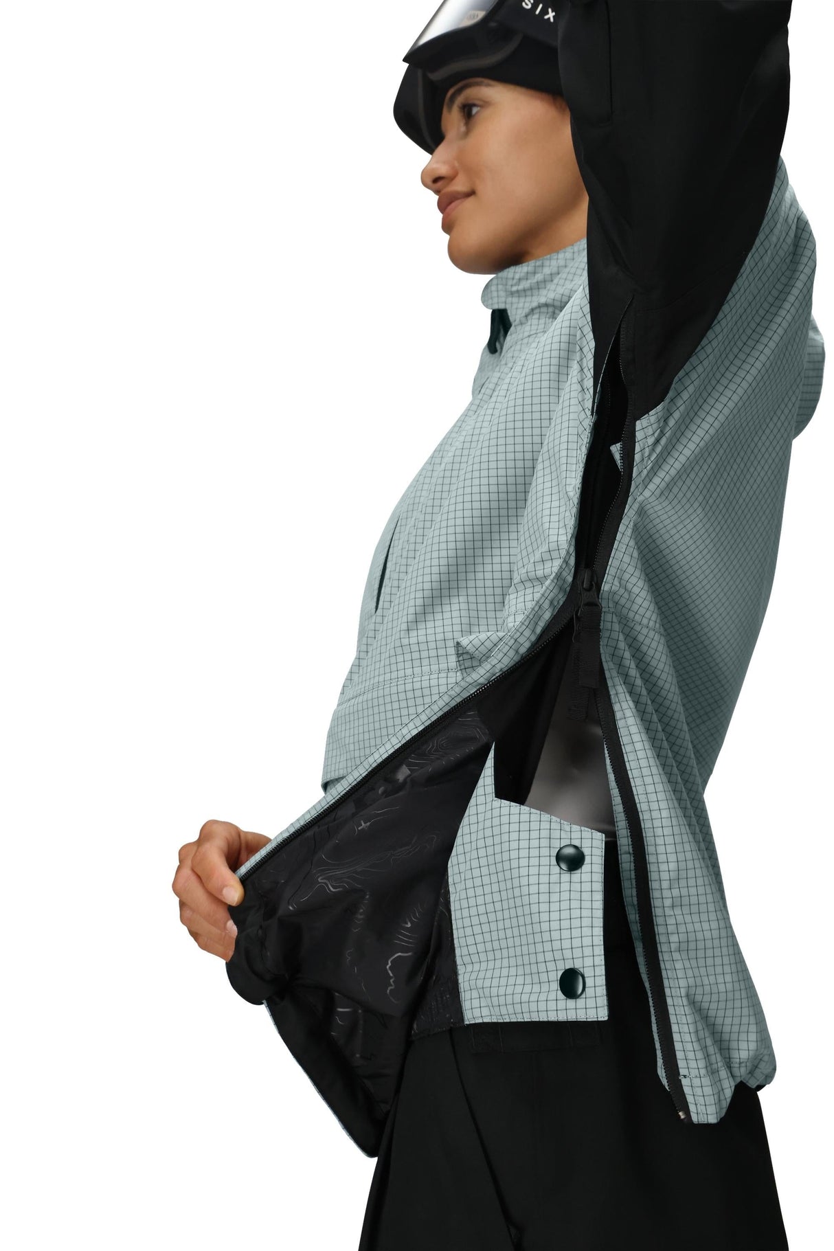 686 Women's Outline Shell Anorak Snow Jacket Dusty Marine Grd 2026 Women's Snow Jackets 686