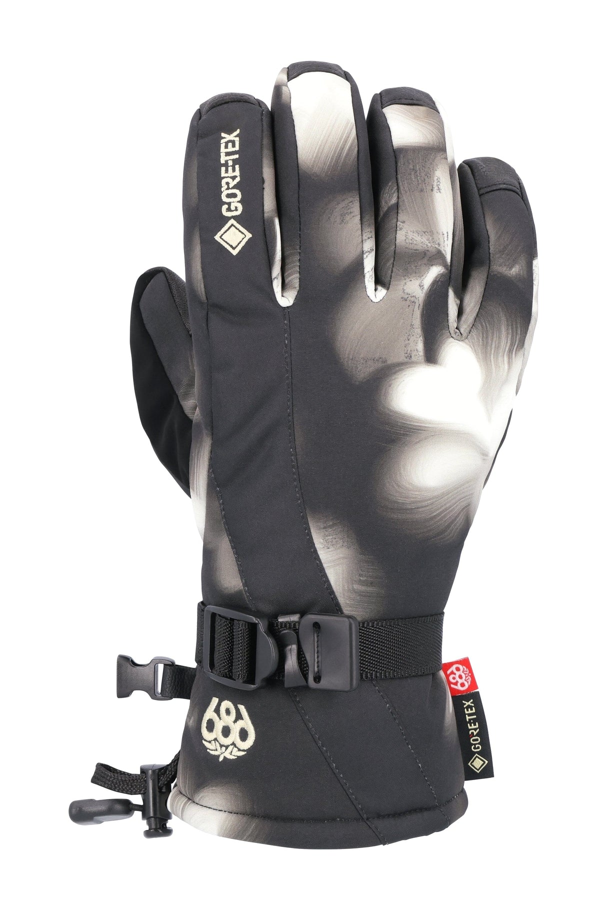 686 Women's GORE-TEX Linear Glove Ghost Floral Women's Snow Gloves 686