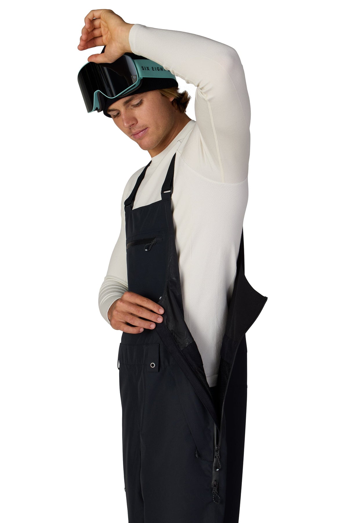 686 Lockup Shell Bib Snow Pants Black 2027 Men's Snow Bib Pants 686