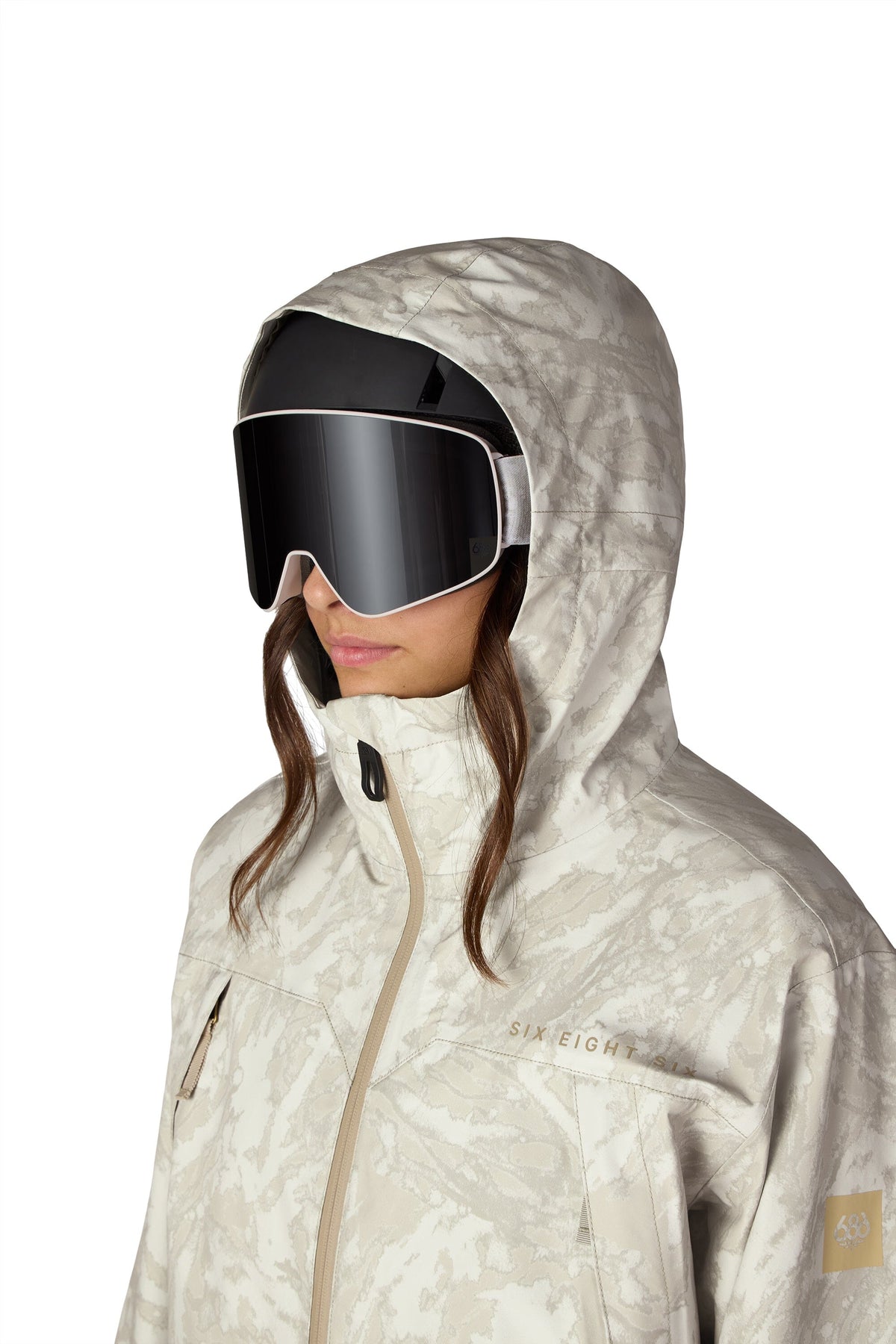 686 Women's Smarty 3-In-1 Framework 3L Snow Jacket Limestone Scratch Camo 2027 Men's Snow Jackets 686