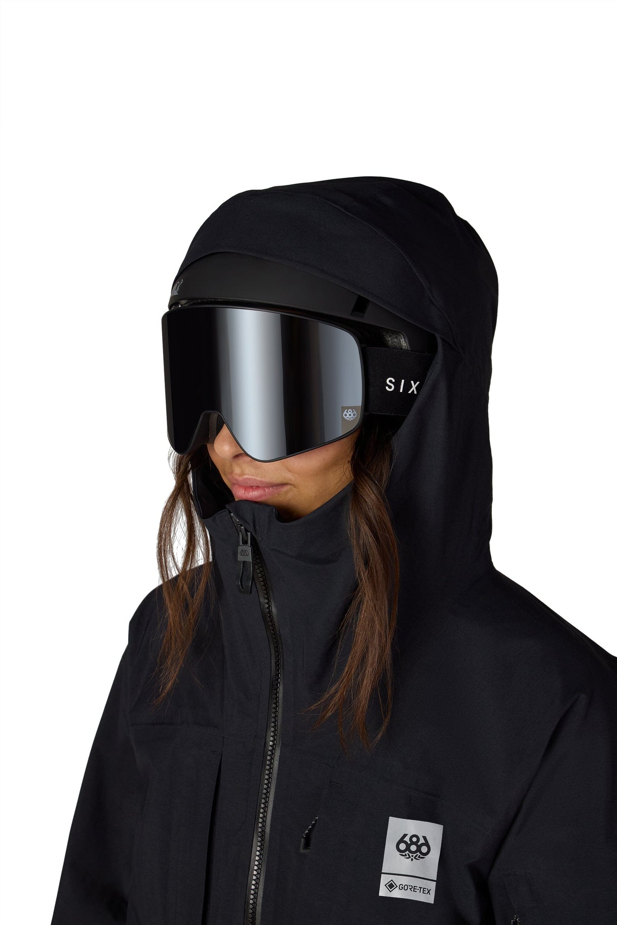 686 Women's GORE-TEX Scheme Thermagraph Snow Jacket Black 2027 Women's Snow Jackets 686