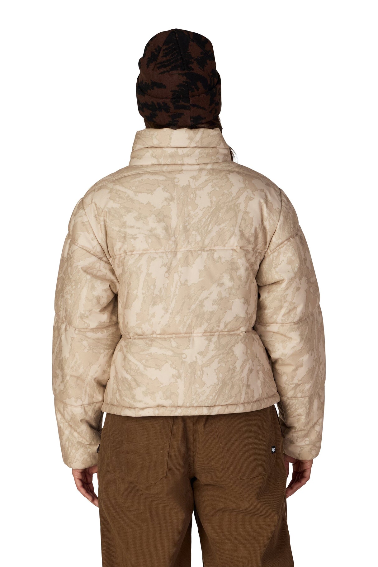 686 Women's Gracious Puffer Jacket Limestone Scratch Camo Women's Street Jackets 686