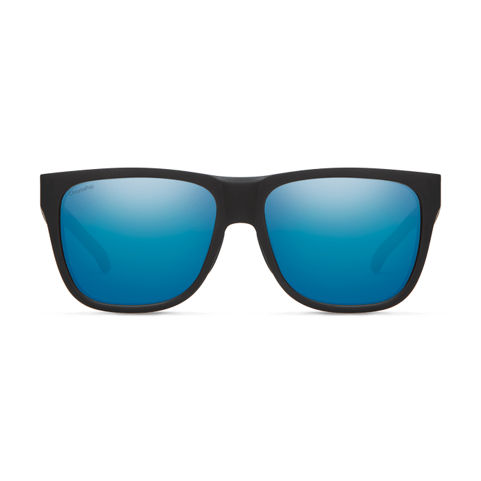 SMITH Lowdown 2 Matte Black - ChromaPop Blue Mirror Polarized Sunglasses Sunglasses Smith 