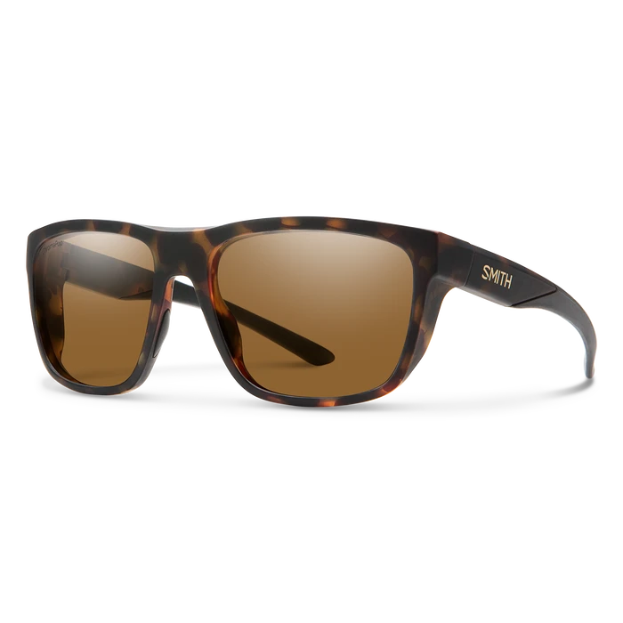 SMITH Barra Matte Tortoise - ChromaPop Brown Polarized Sunglasses Sunglasses Smith