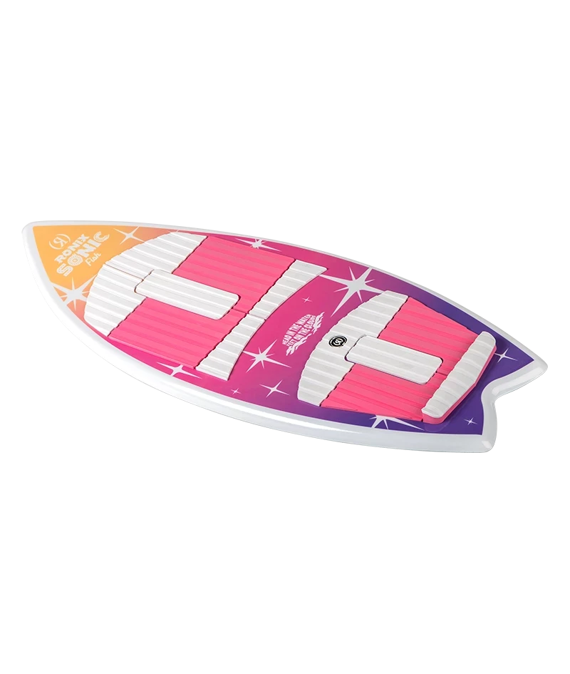 RONIX Kids Sonic Fish Pink Splash Wakesurf Board Wakesurfs Ronix