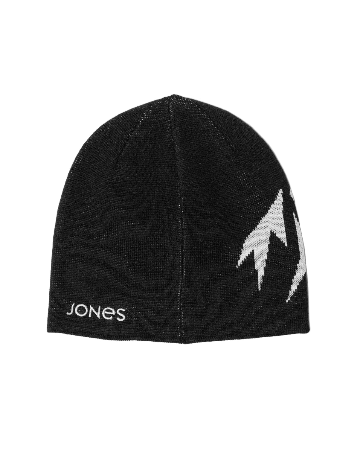 JONES MTN Logo Recycled Beanie Stealth Black Men's Beanies Jones Snowboards