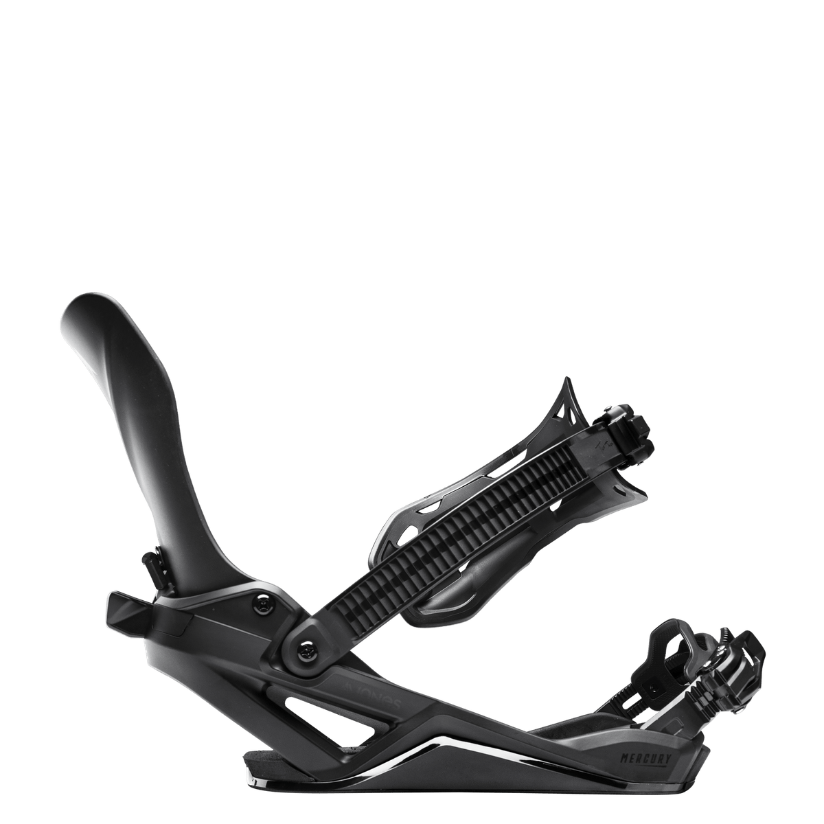JONES Mercury FASE Snowboard Bindings Stealth Black 2027 Men's Snowboard Bindings Jones Snowboards