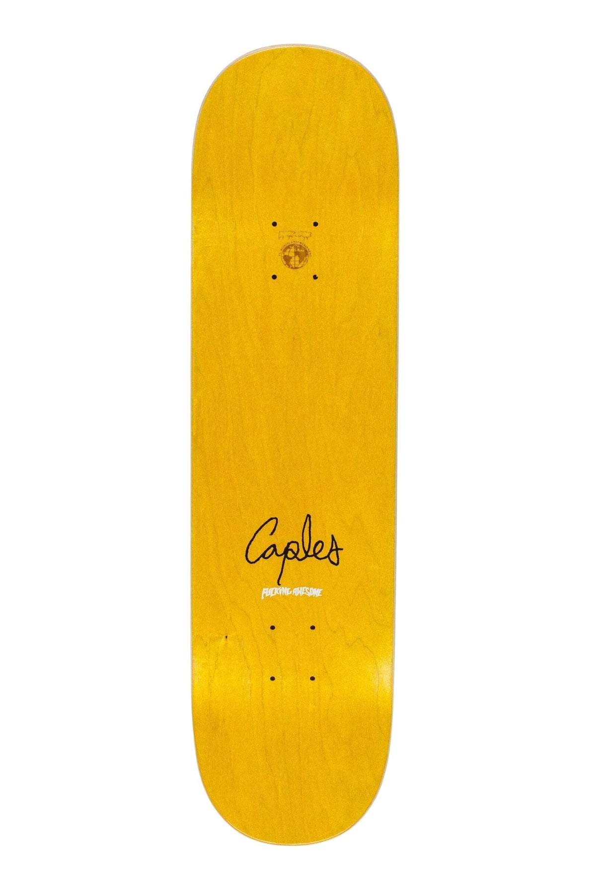 FUCKING AWESOME Curren Caples Raised Ink Class Photo Shape 2 8.25 Skateboard Deck Skateboard Decks Fucking Awesome