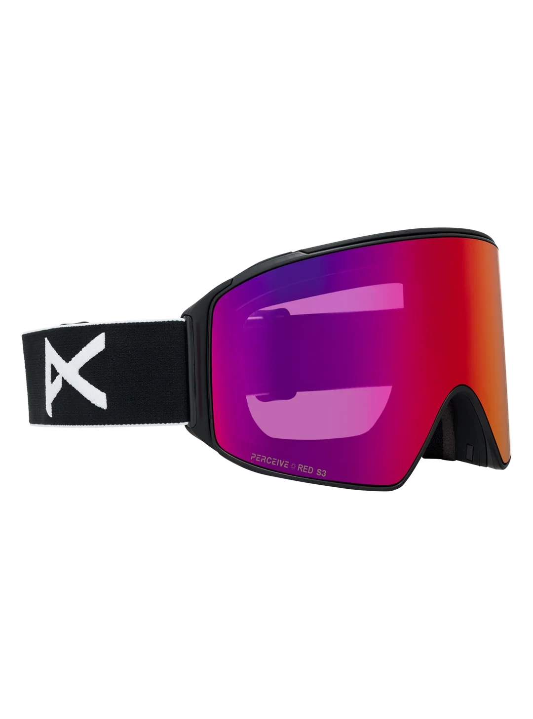 ANON M4 Cylindrical Black - Perceive Sunny Red + Perceive Cloudy Burst + MFI Facemask Snow Goggles Snow Goggles Anon